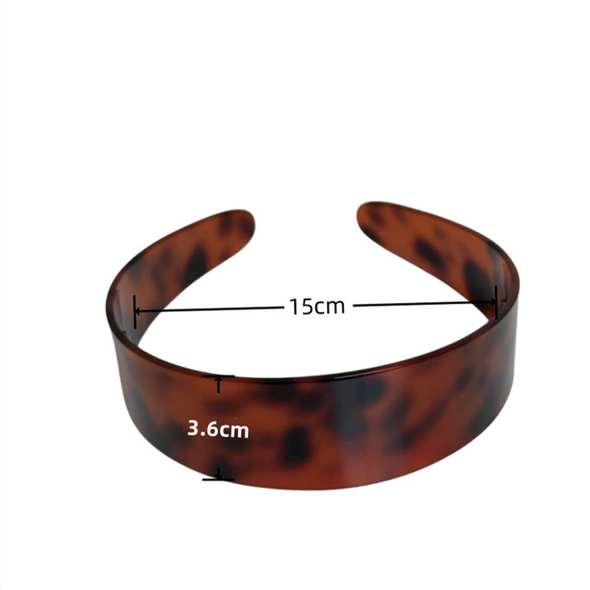 LEOPARD PRINT NON-SLIP WIDE BRIM HEADBAND