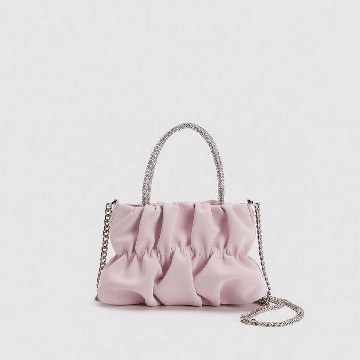 NEW STYLE HIGH-END PLEATED RHINESTONE SHOULDER BAG_CWAB3431