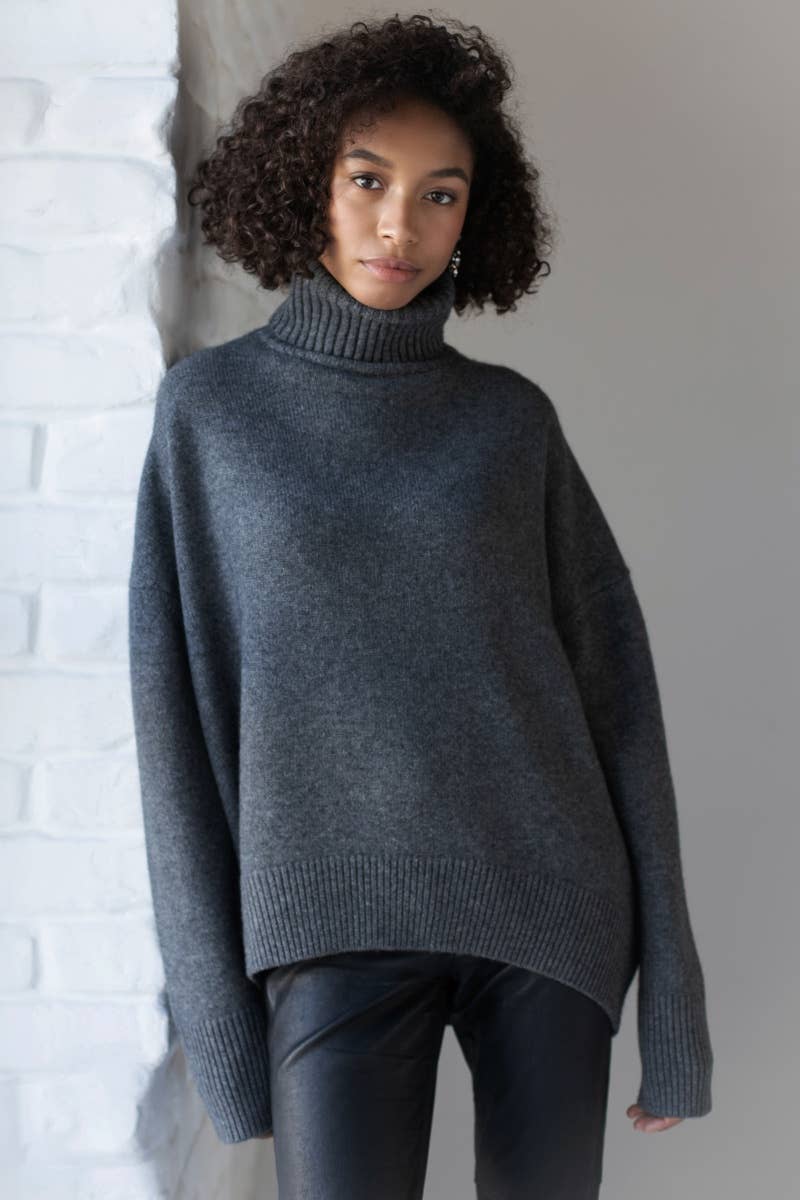 CWOSWL6630_THICK TURTLENECK SWEATER WITH LONG SLEEVES