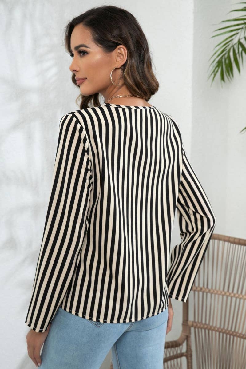 CWTSTL2159_PRINTED STRIPED LONG-SLEEVED SHIRT TOP