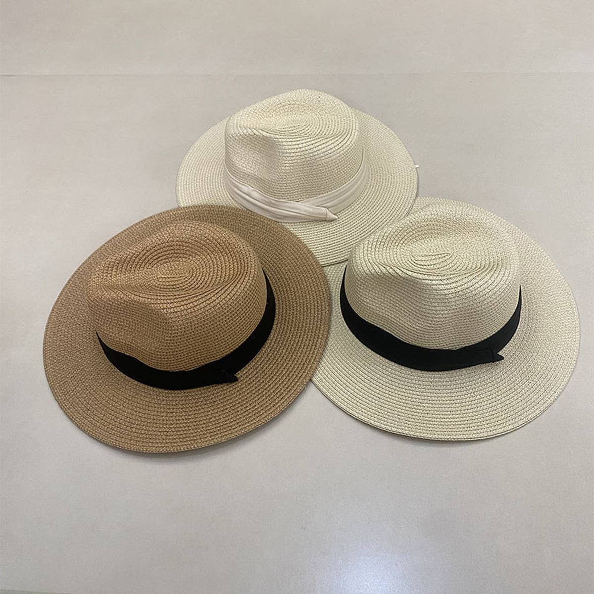 All-match simple beach vacation straw hat_CWAH3448