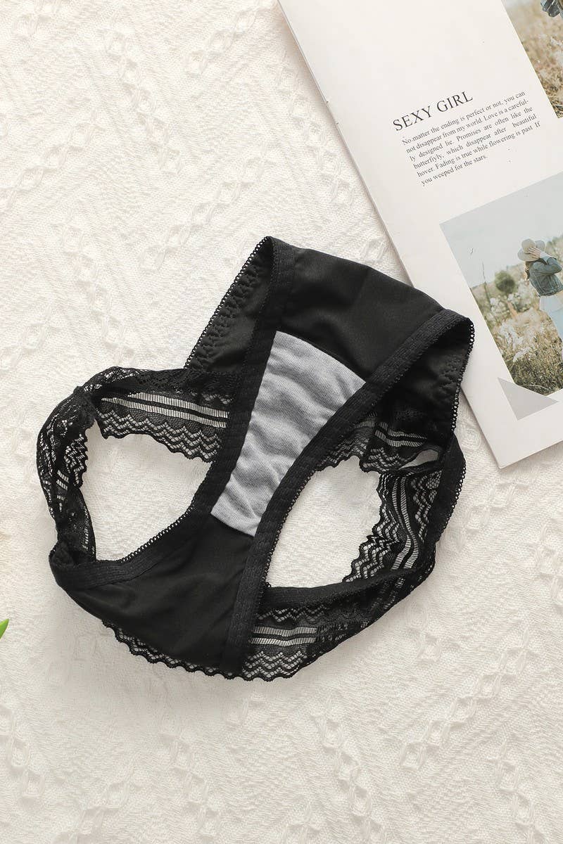 CWMU00300_BLACK SEXY UNDERWIRE BRA & PANTY SET