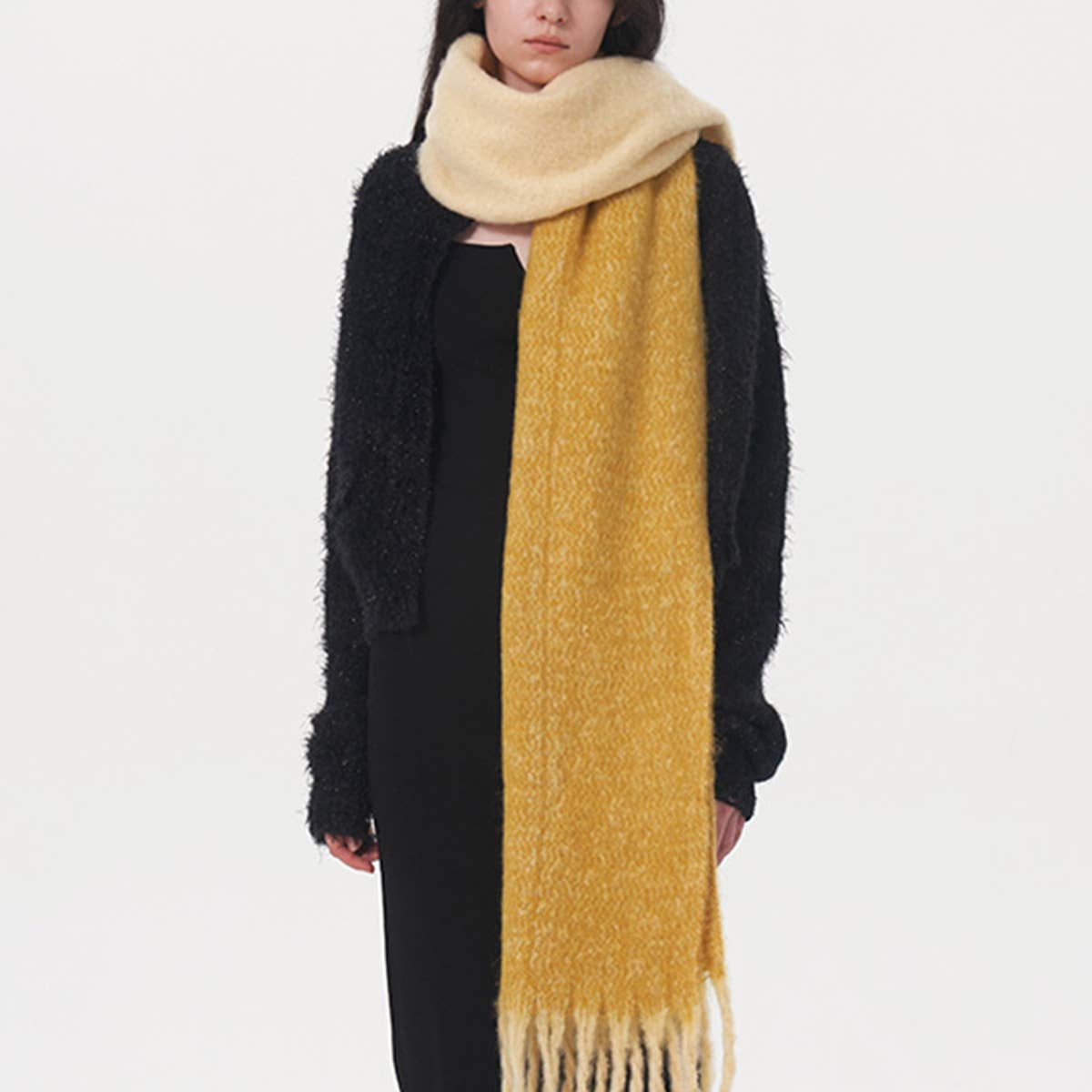 Autumn Winter Double-Color Faux Cashmere Scarf_CWASC0329