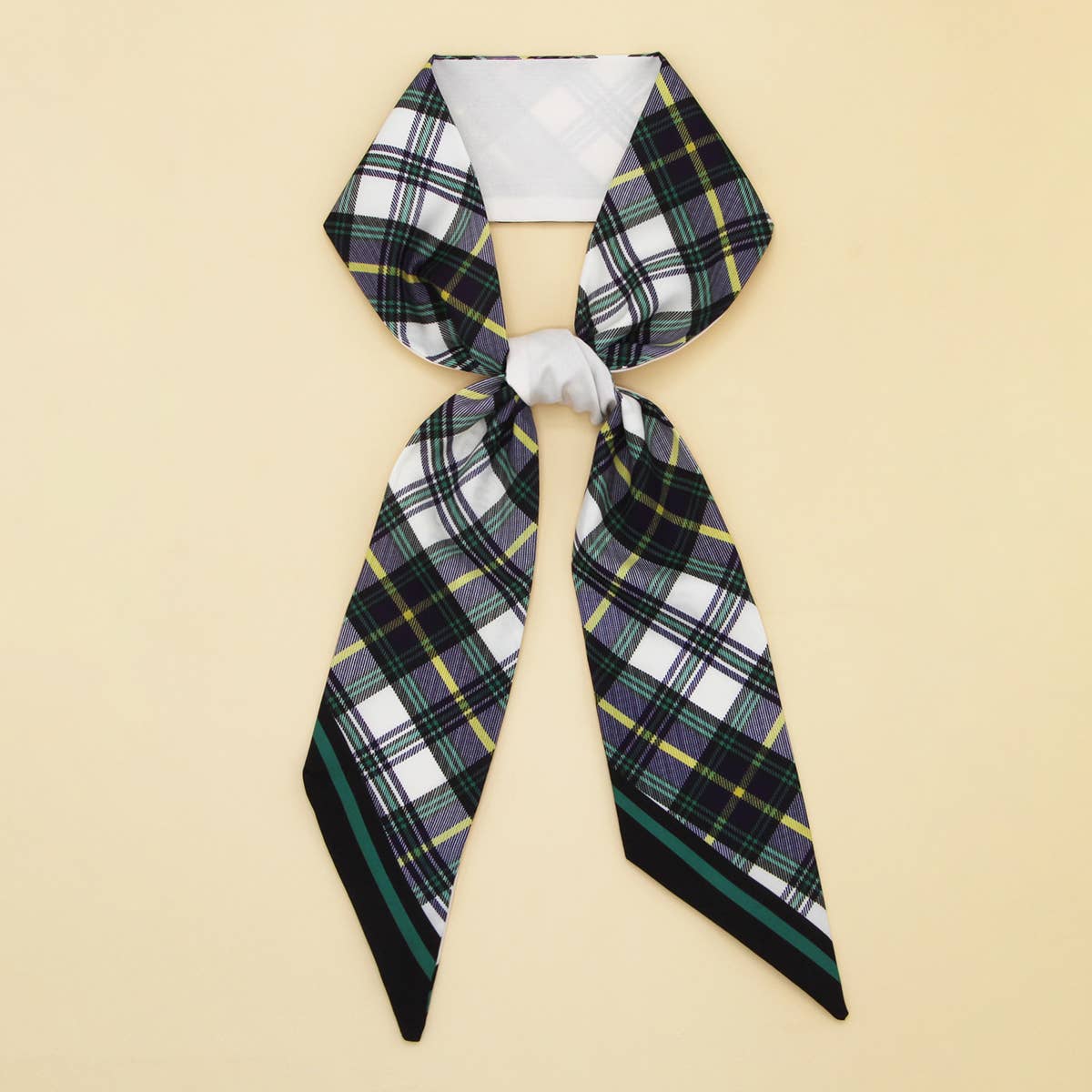 Long Versatile Silk Scarf - Bow Tie Headband