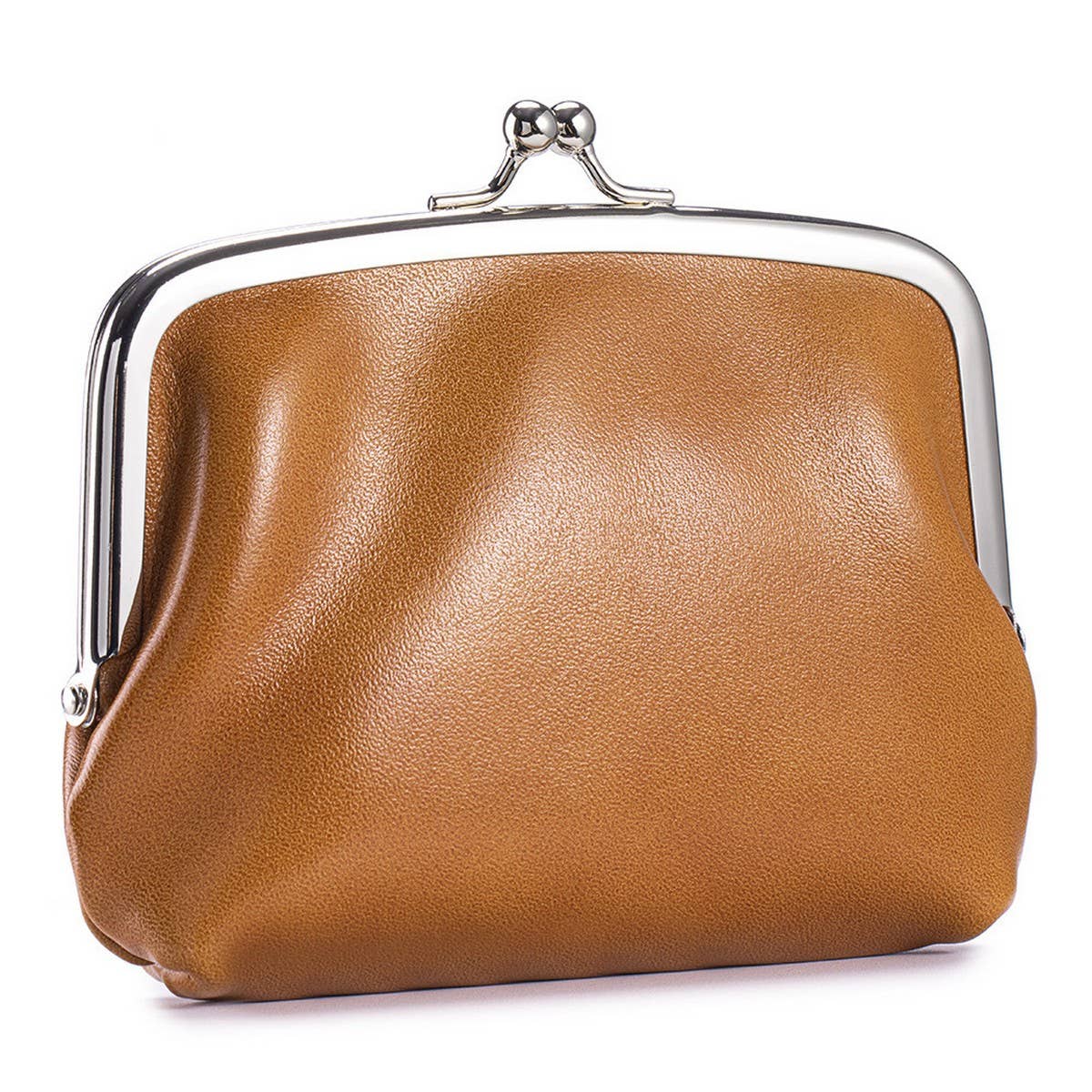 Vintage Leather Coin Wallet ? Double Clip Pouch_CUAB00386