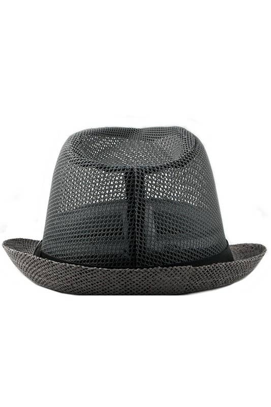 FASHION JAZZ MESH BEACH FEDORA_CWAH050