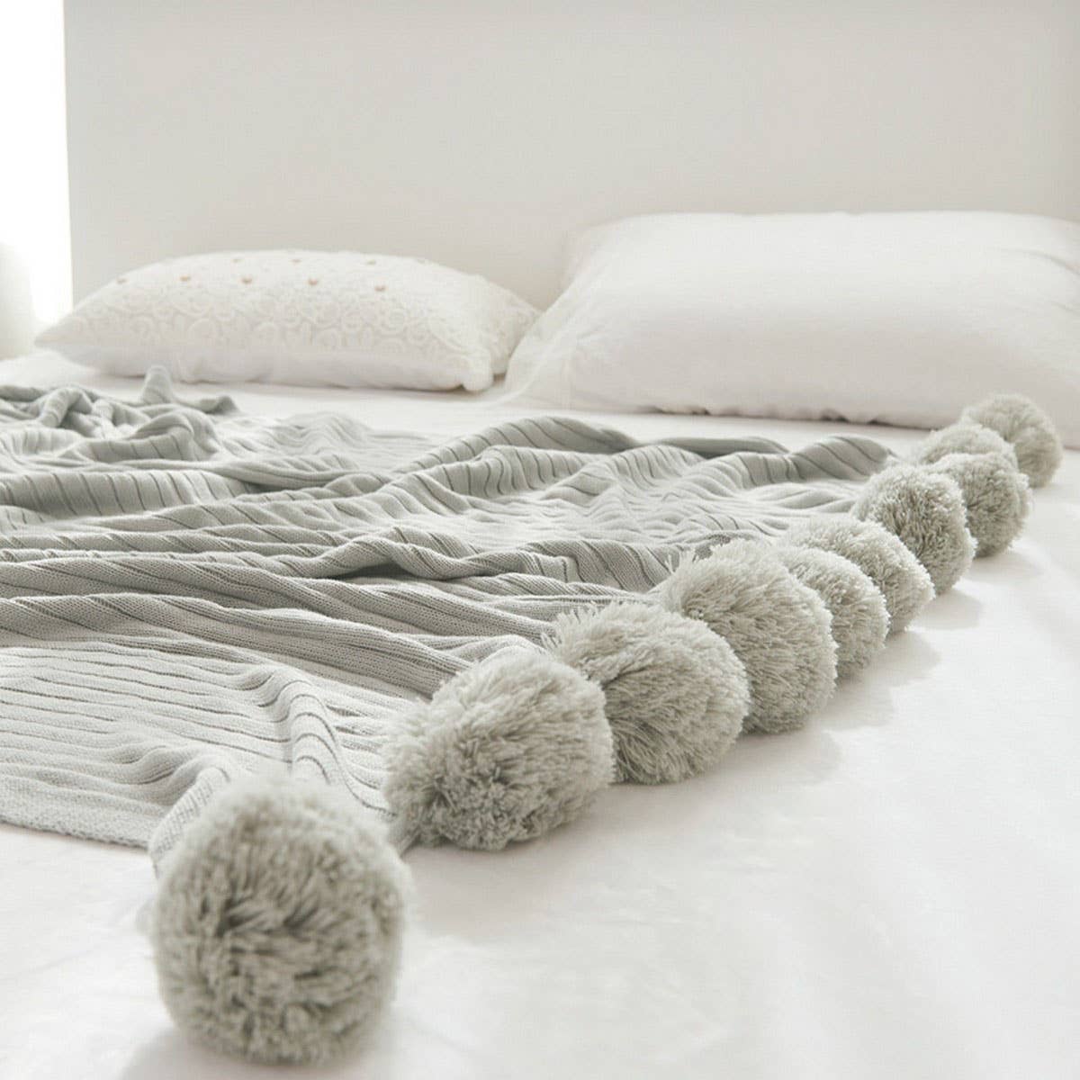 NEW KNITTED BALL AIR CONDITIONING THROW BLANKET