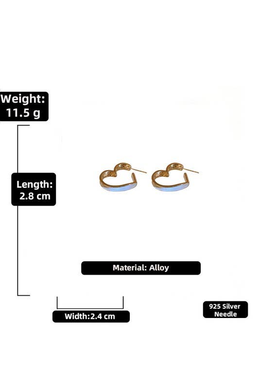 SIMPLE HEART FASHION DANGLE EARRINGS_CWAJE128