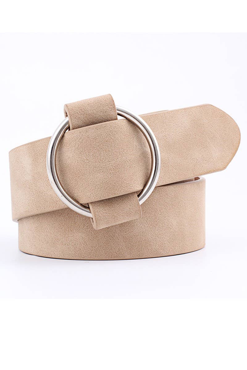BASIC LEATHERETTE TRENDY BUCKLE BELT_CWABE008