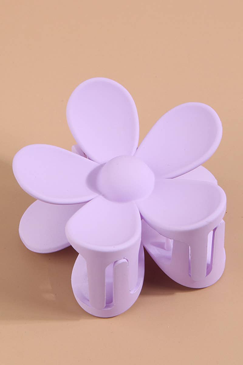 Matte Floral Hair Claw Clip ? Cute & Strong Hold_CWAHA0089
