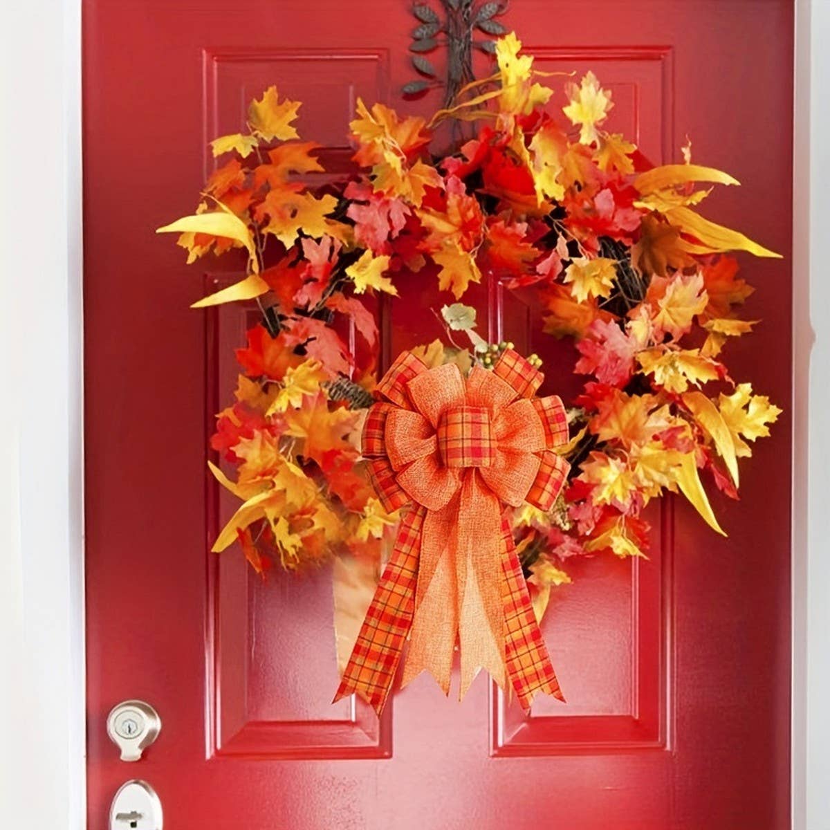 CWMM10217_ST. PATRICKS THANKSGIVING BOW HARVEST WREATH DECOR