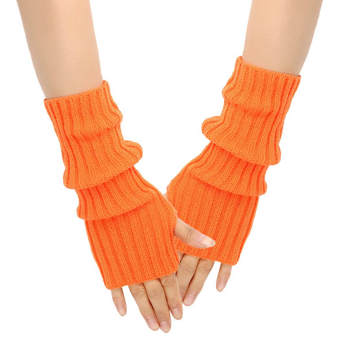 CWMM10077_KNIT FINGERLESS ARM WARMERS WOMEN
