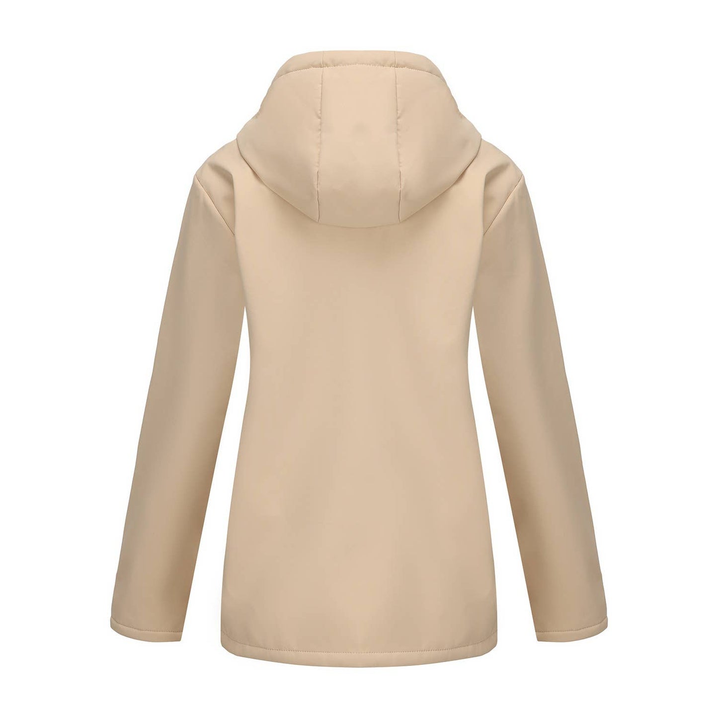 Composite fleece waterproof hooded jacket