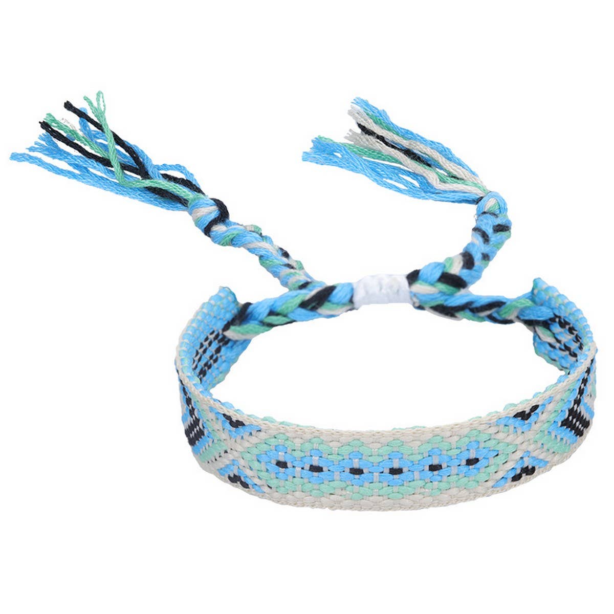 ETHNIC STYLE COLORFUL TASSEL WOVEN BRACELET