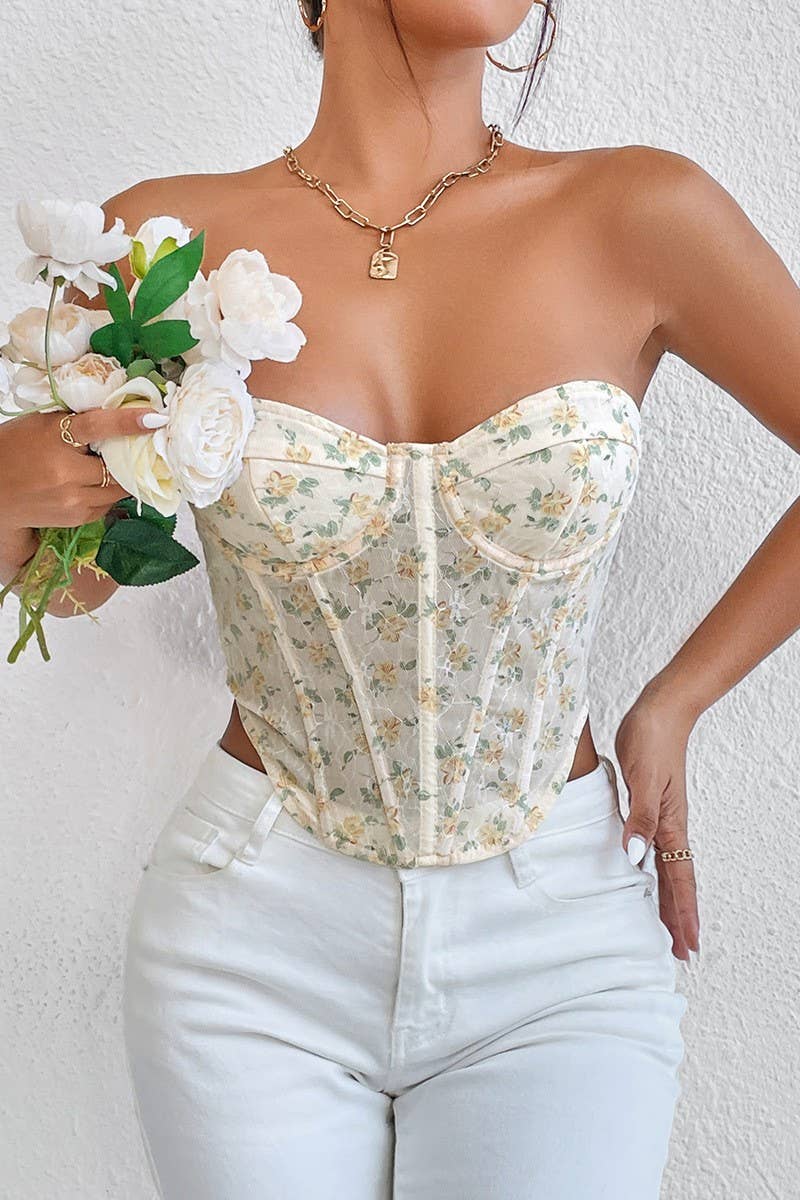 CWTTK0741_MESH SEE-THROUGH UNDERWIRE FISHBONE WAIST VEST