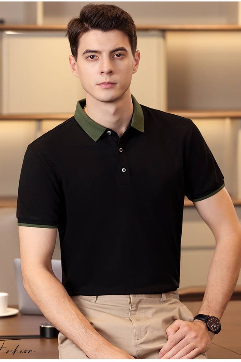 CWTBLS02433_CUSTOM SHORT SLEEVE POLO WORK SHIRTS