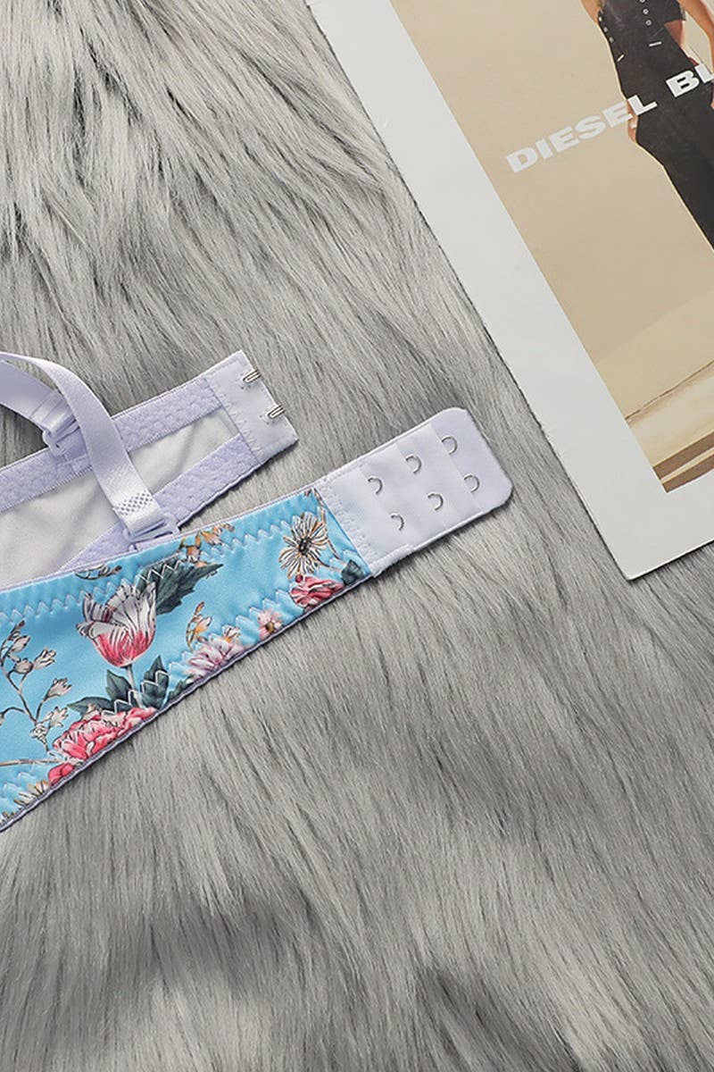 CWMU00278_PRINTED SEXY UNDERWIRE BRA SET