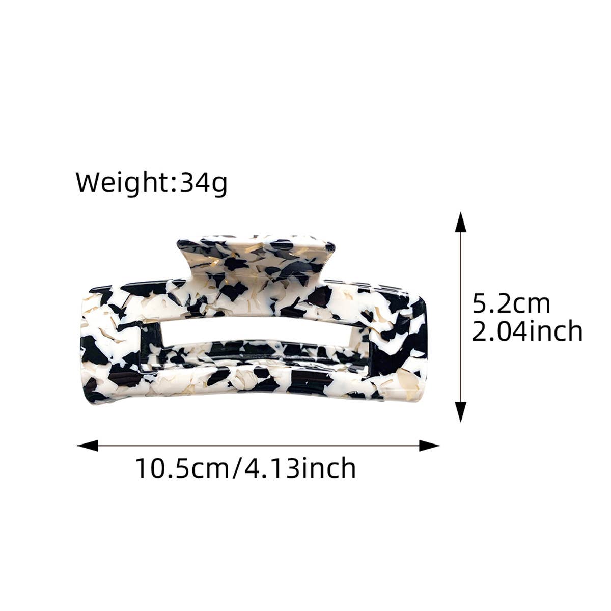 Retro and high-end acetate leopard hair clippers