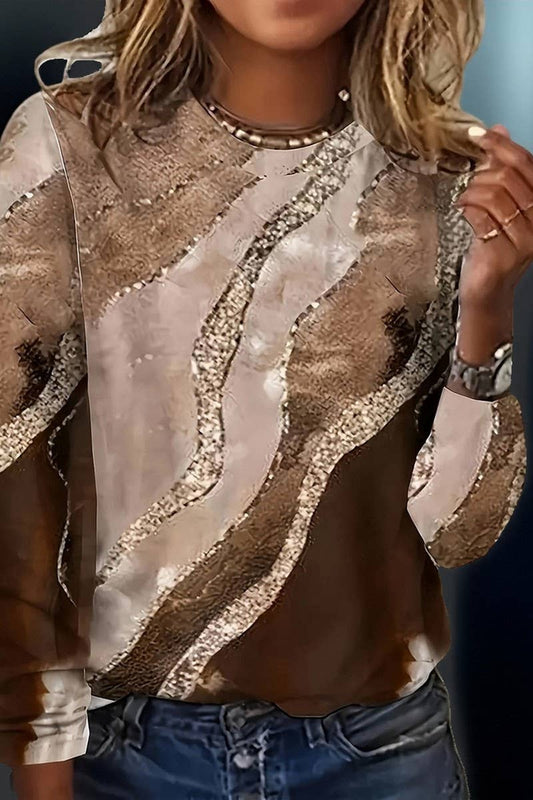 CWTBLL01158_VINTAGE MARBLE LONG-SLEEVED T-SHIRT TOP