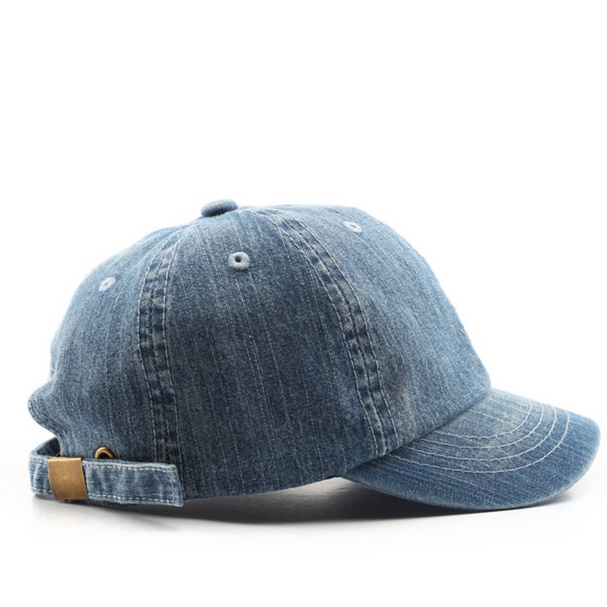 CWAH3206_SOLID COLOR DENIM SUN PROTECTION BASEBALL CAP