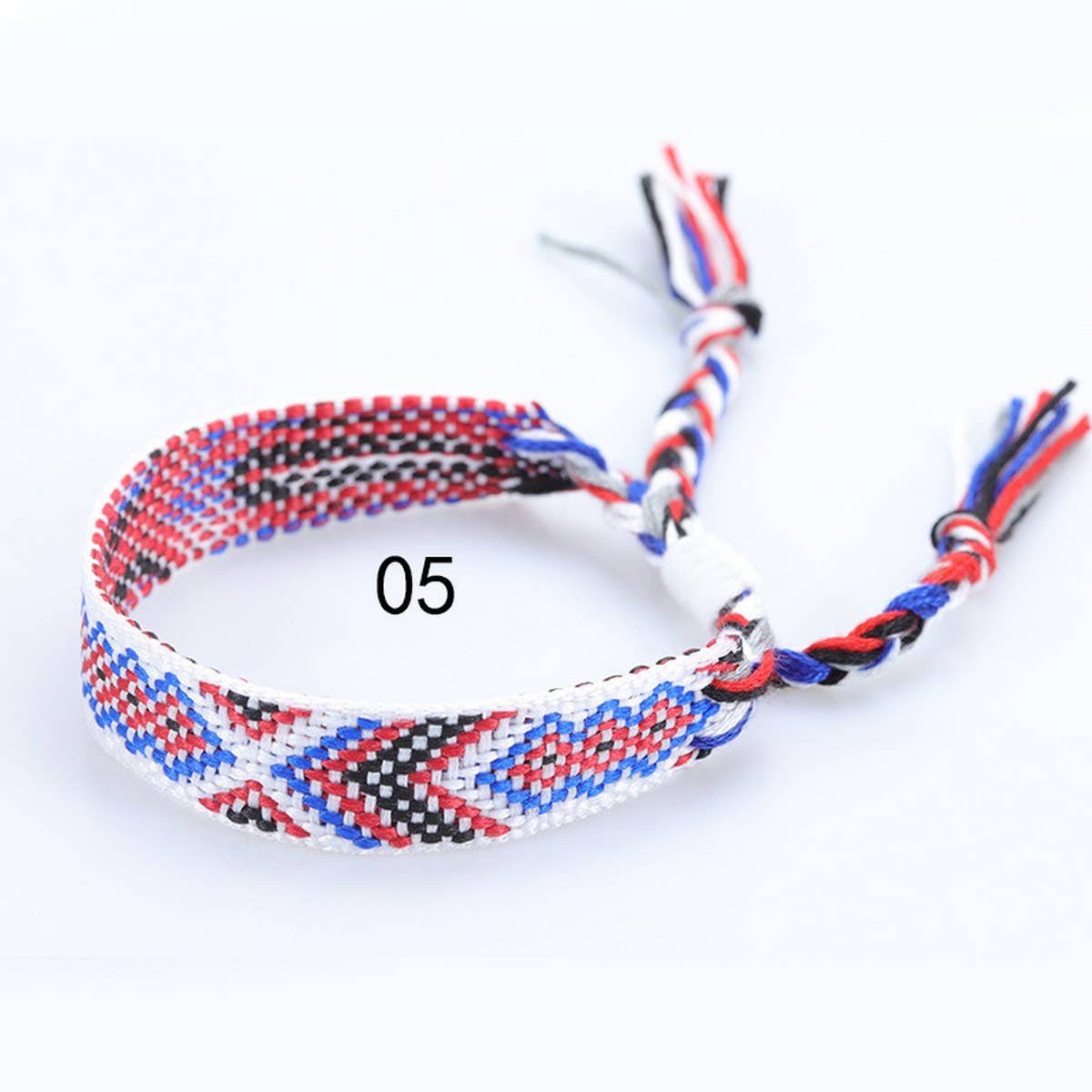 ETHNIC STYLE COLORFUL TASSEL WOVEN BRACELET