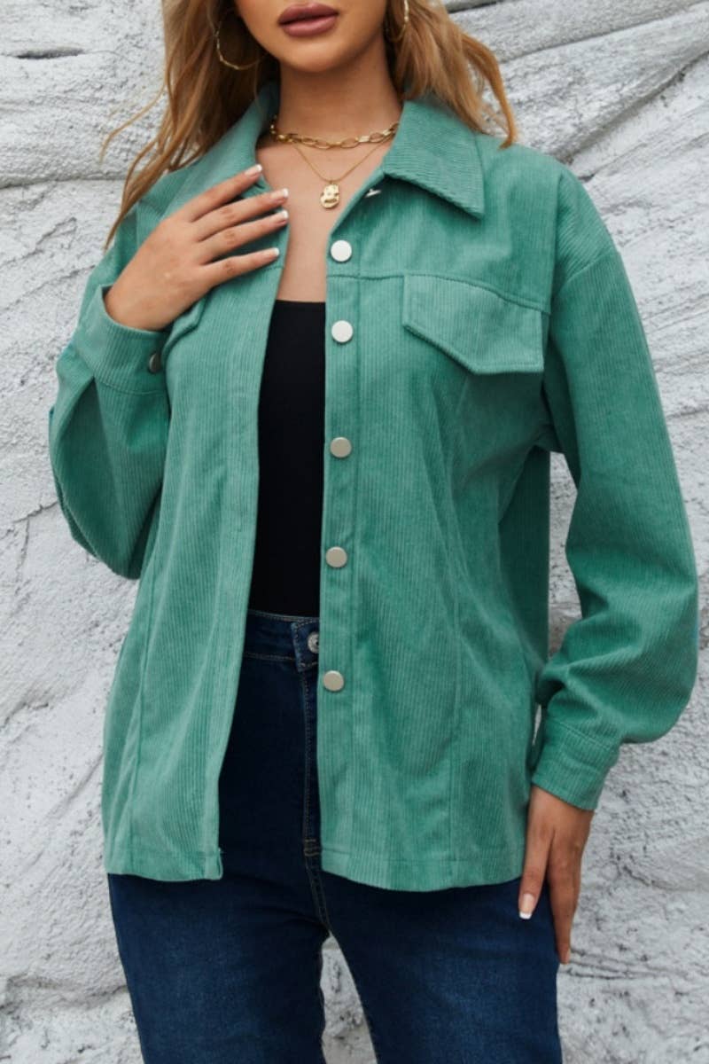 CWTSTL2121_WINTER CORDUROY LONG SLEEVE SHIRT TOP