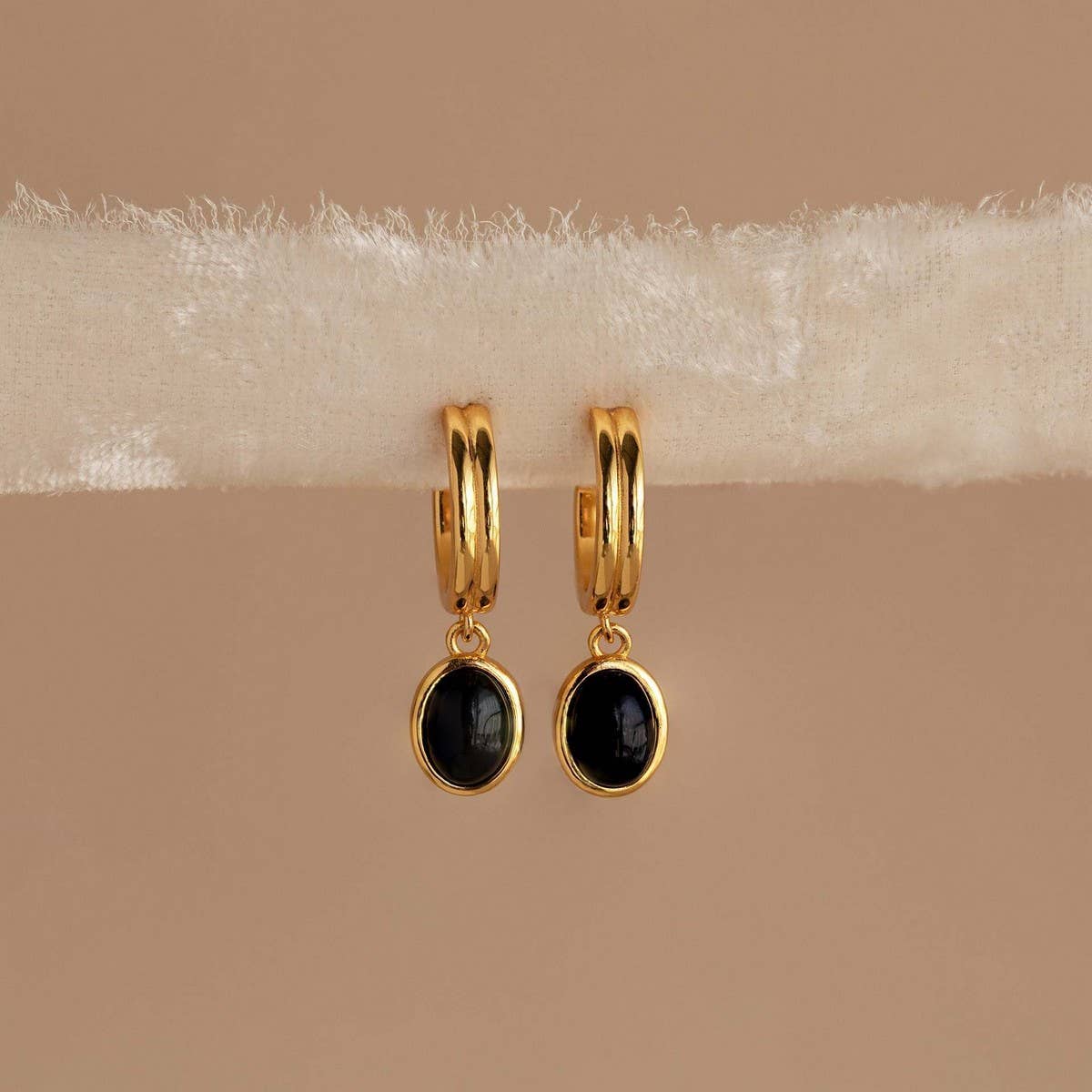 Natural Stone Eco-Friendly Colorfast Stud Earrings