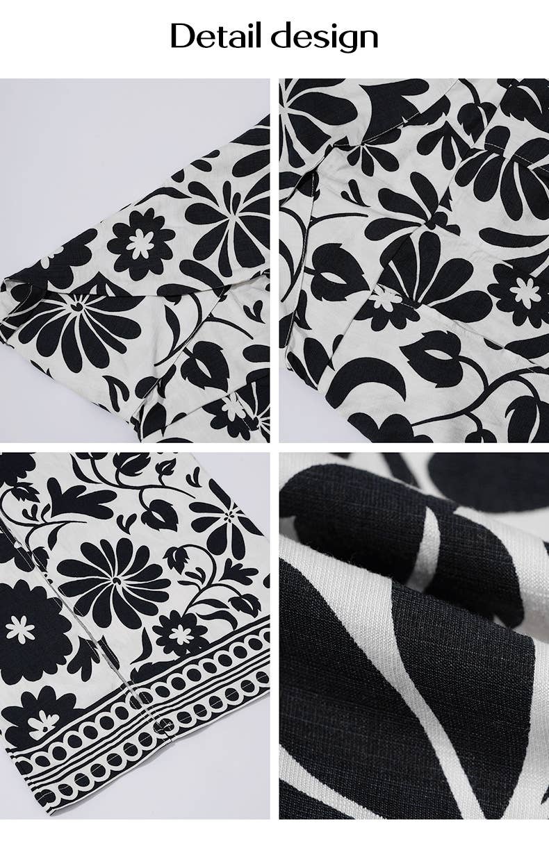 Elegant Twist Knot Printed Wide Leg Jumpsuit