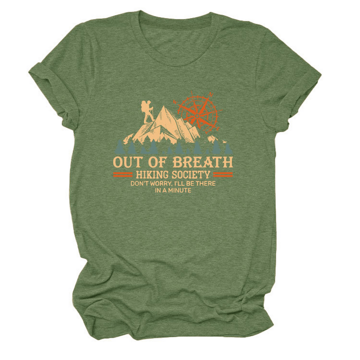 Comfy Crew Neck Tee – Hiking Quote for Women_CWTTS1523