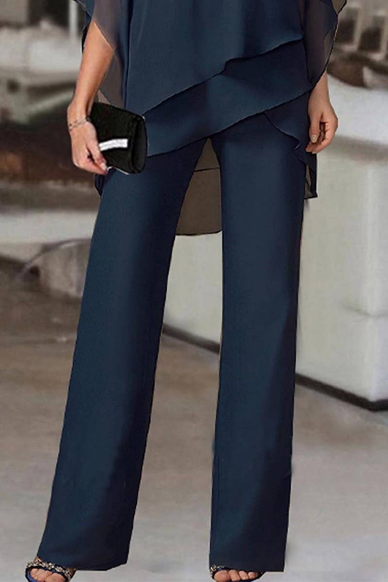 CWSTB2018_SOLID BATWING SLEEVE TOP AND PANTS LOUNGE SET