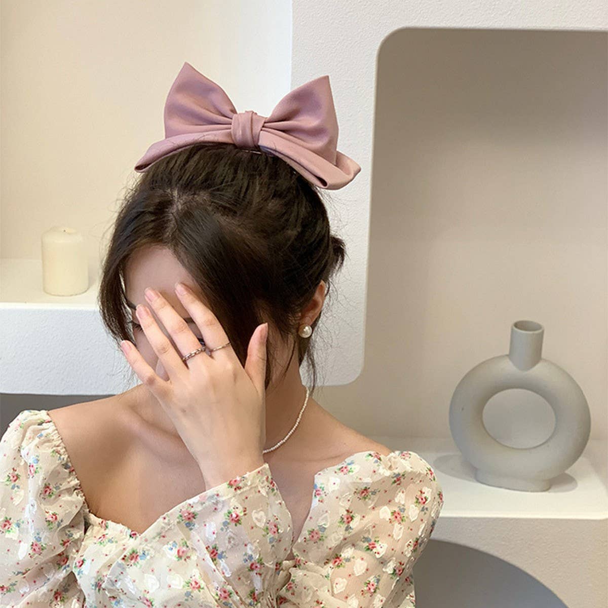 3D Bow Hair Clip, Simple Elegant Summer Top Pin_CWAHA3955
