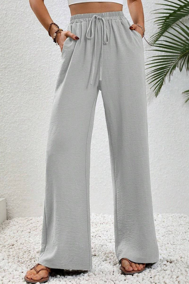 CWBLP1865_SPRING AND SUMMER CASUAL SOLID COLOR MOPPING PANTS