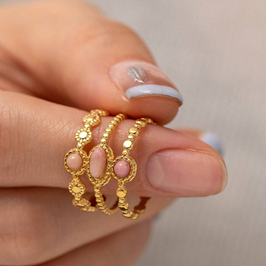 NATURAL STONE LUXURY FASHIONABLE NON-FADING RING