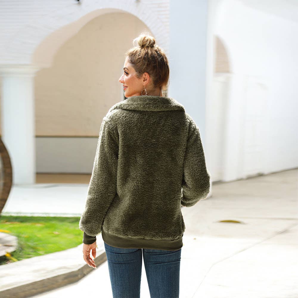 CASHMERE LOOSE CASUAL LONG-SLEEVED HOODIE