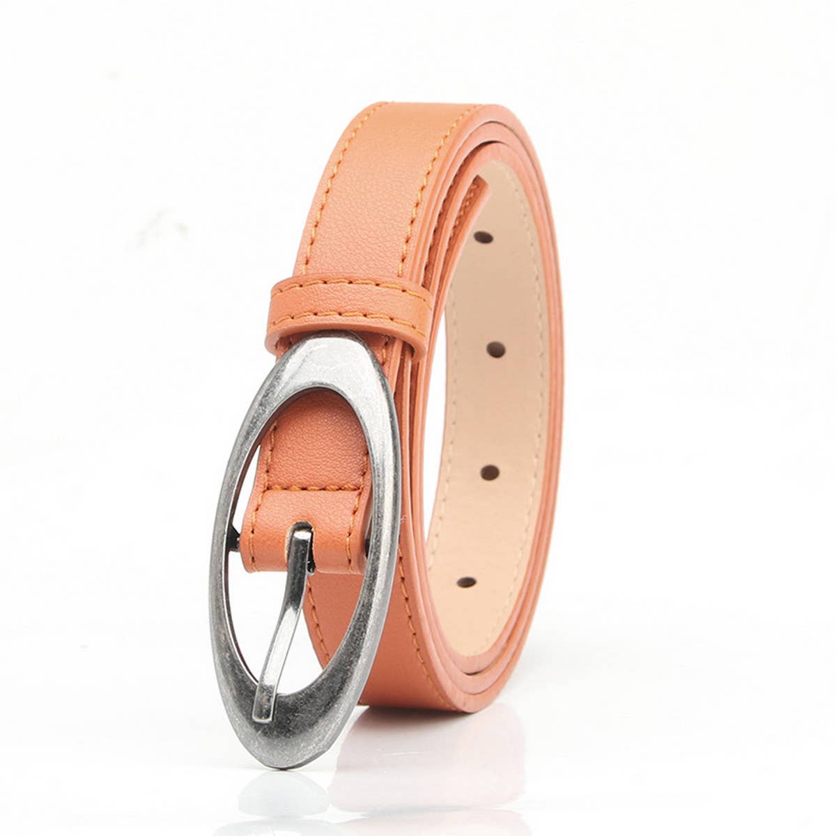 CWABE0922_ALL-MATCH OVAL ALLOY BUCKLE BELT
