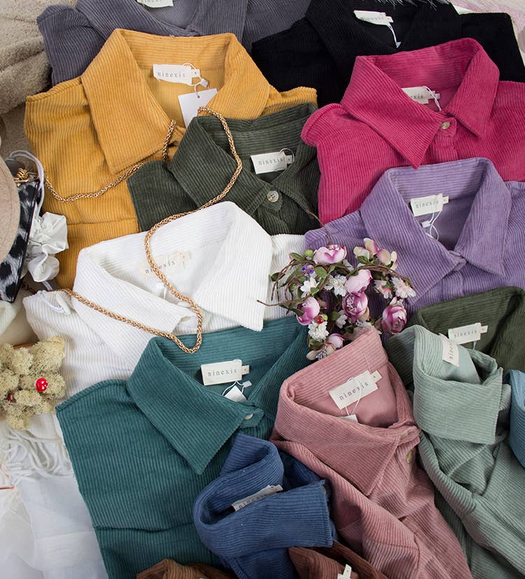 CWOJA700_LOOSE FIT CORDUROY SHIRTS JACKET