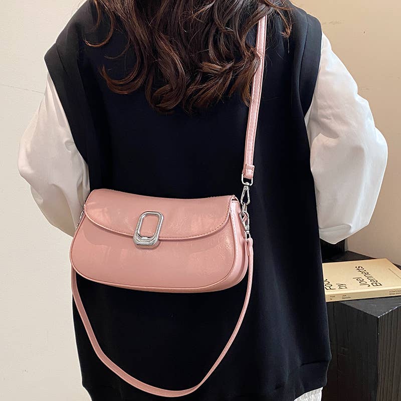 Simple fashionable and textured underarm bag