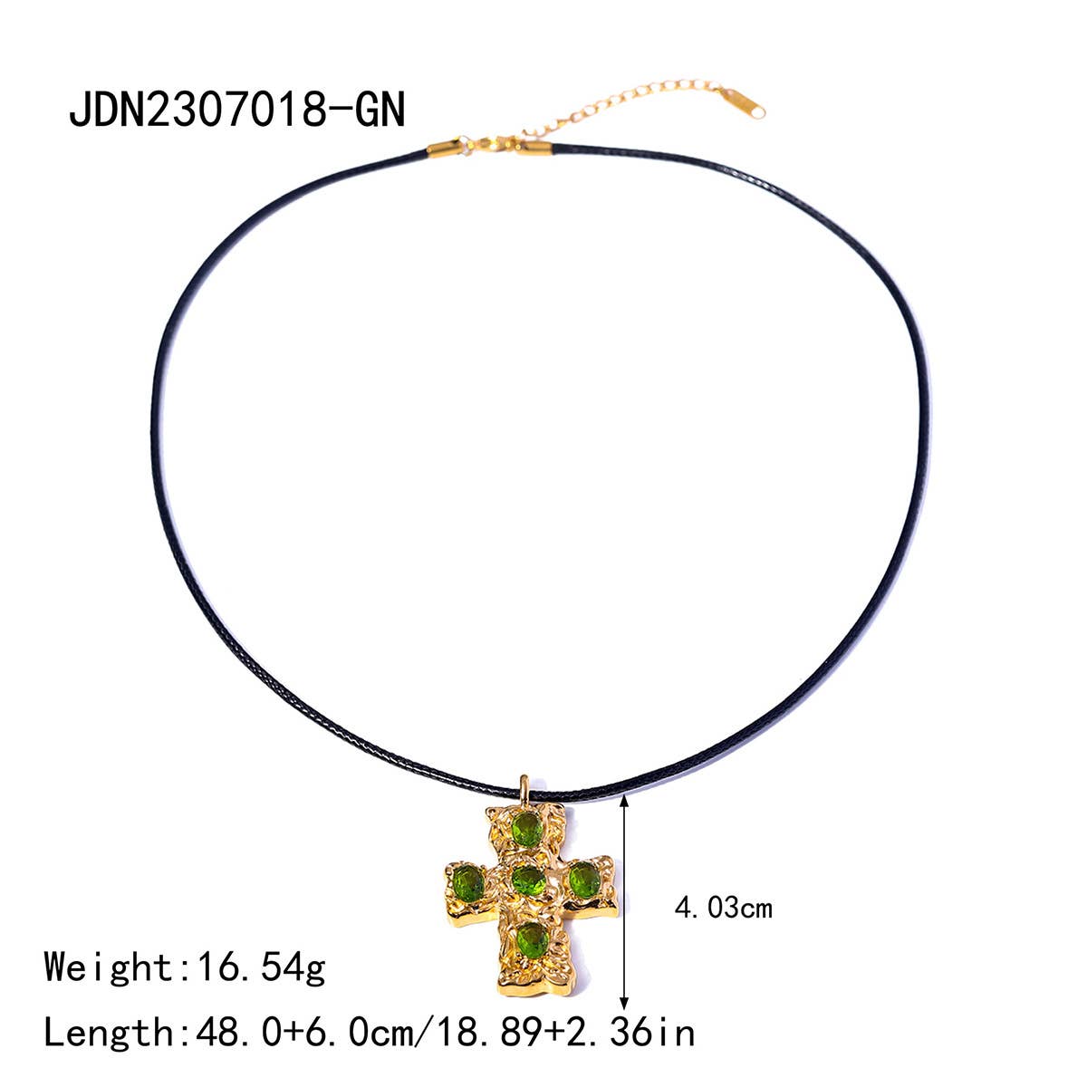 COLORFUL FASHION CROSS NECKLACE