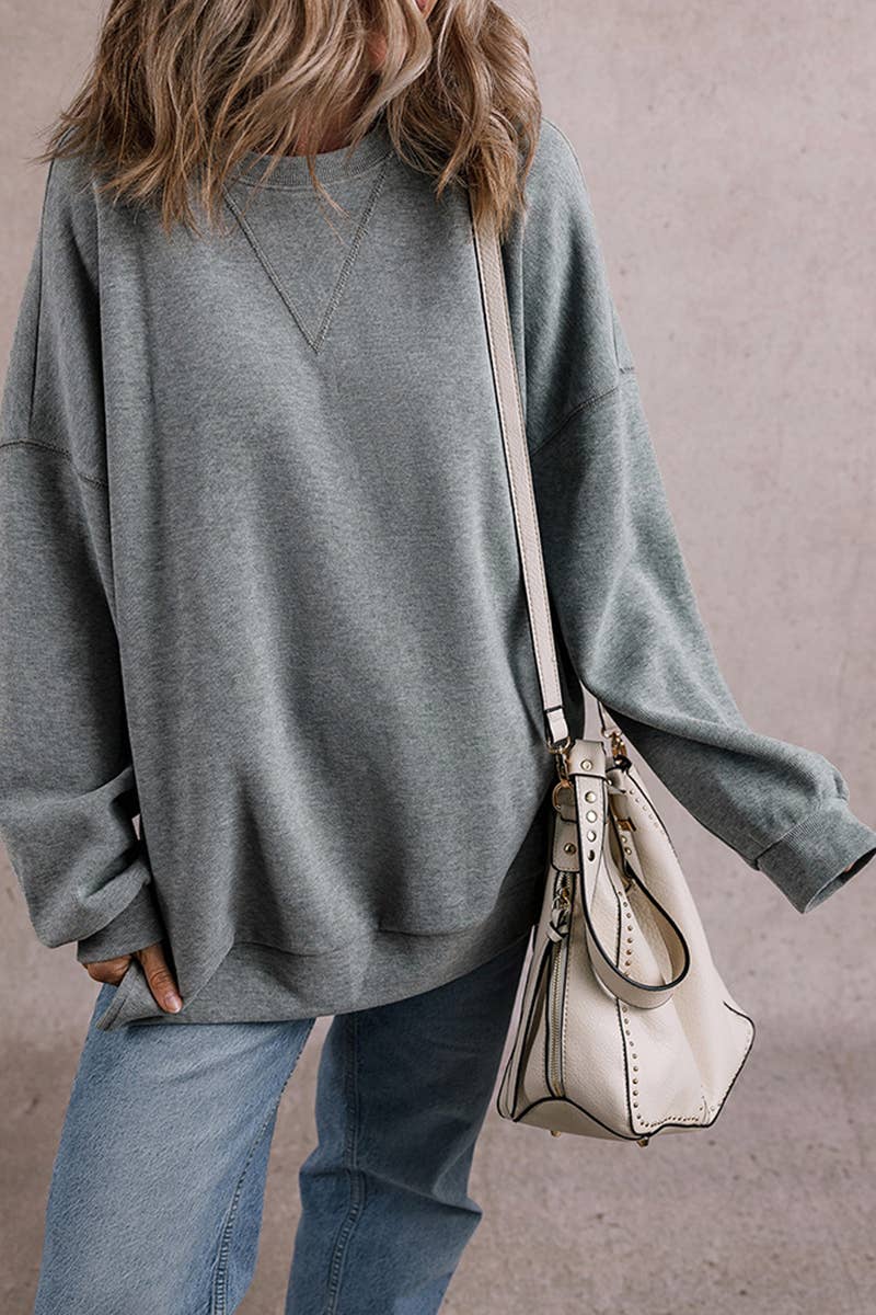 CASUAL AND SIMPLE LONG-SLEEVED PULLOVER HOODIE