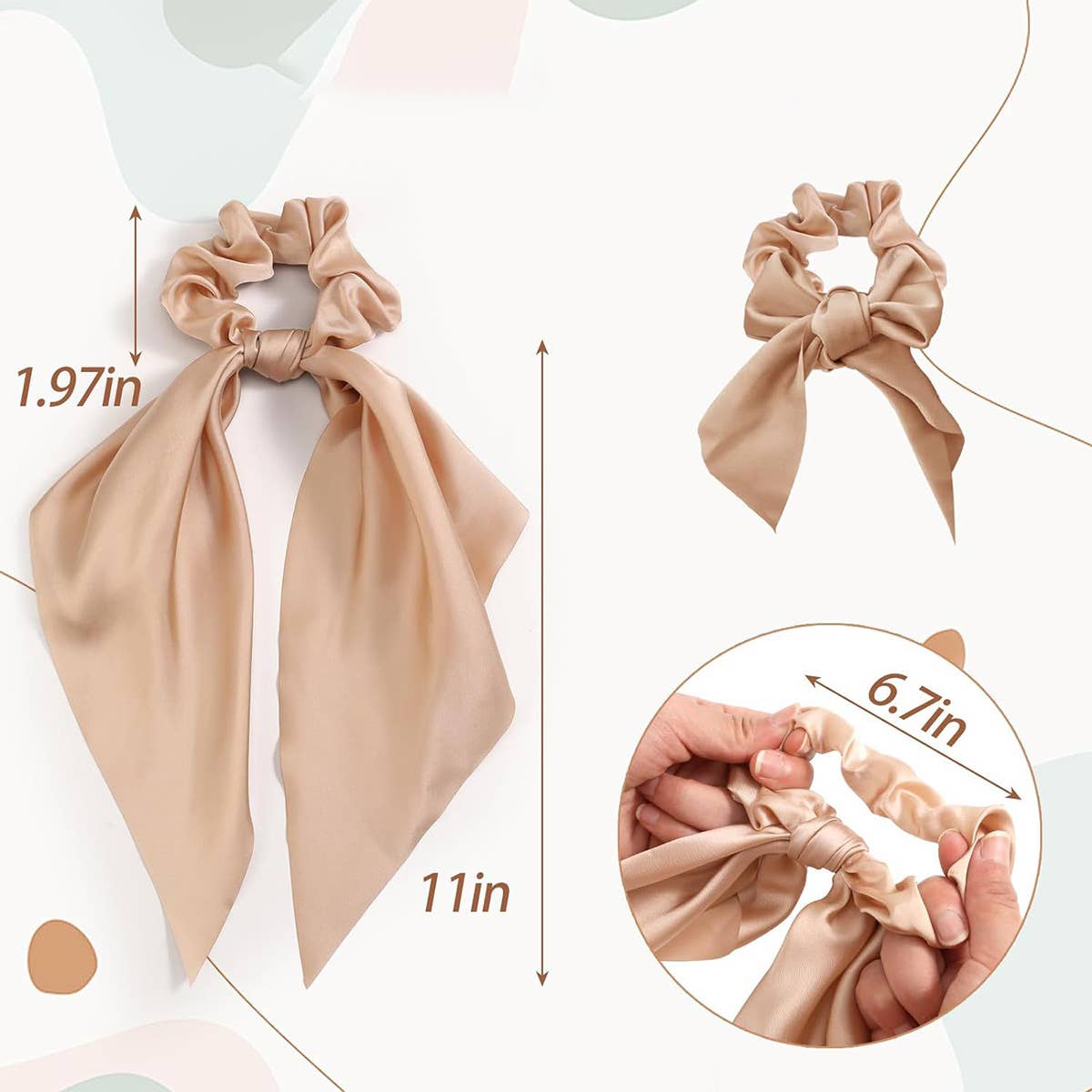 NEW STYLE RIBBON HAIR PONYTAIL HEADBAND_CWAHA2440