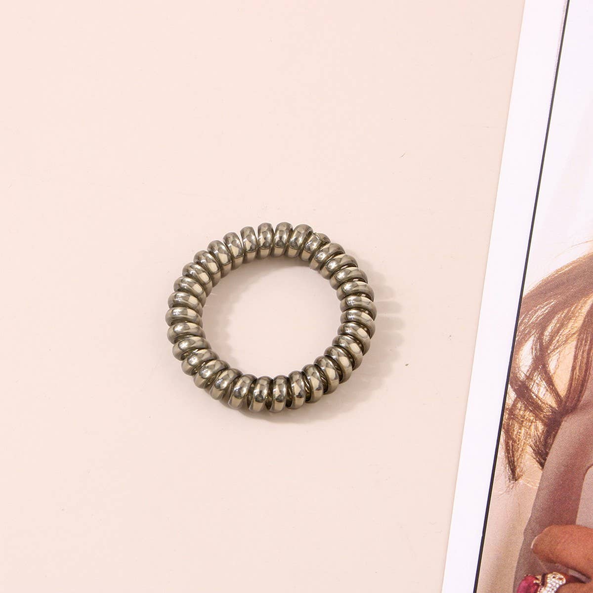 CWAHA1380_SIMPLE PHONE LINE HAIR TIE