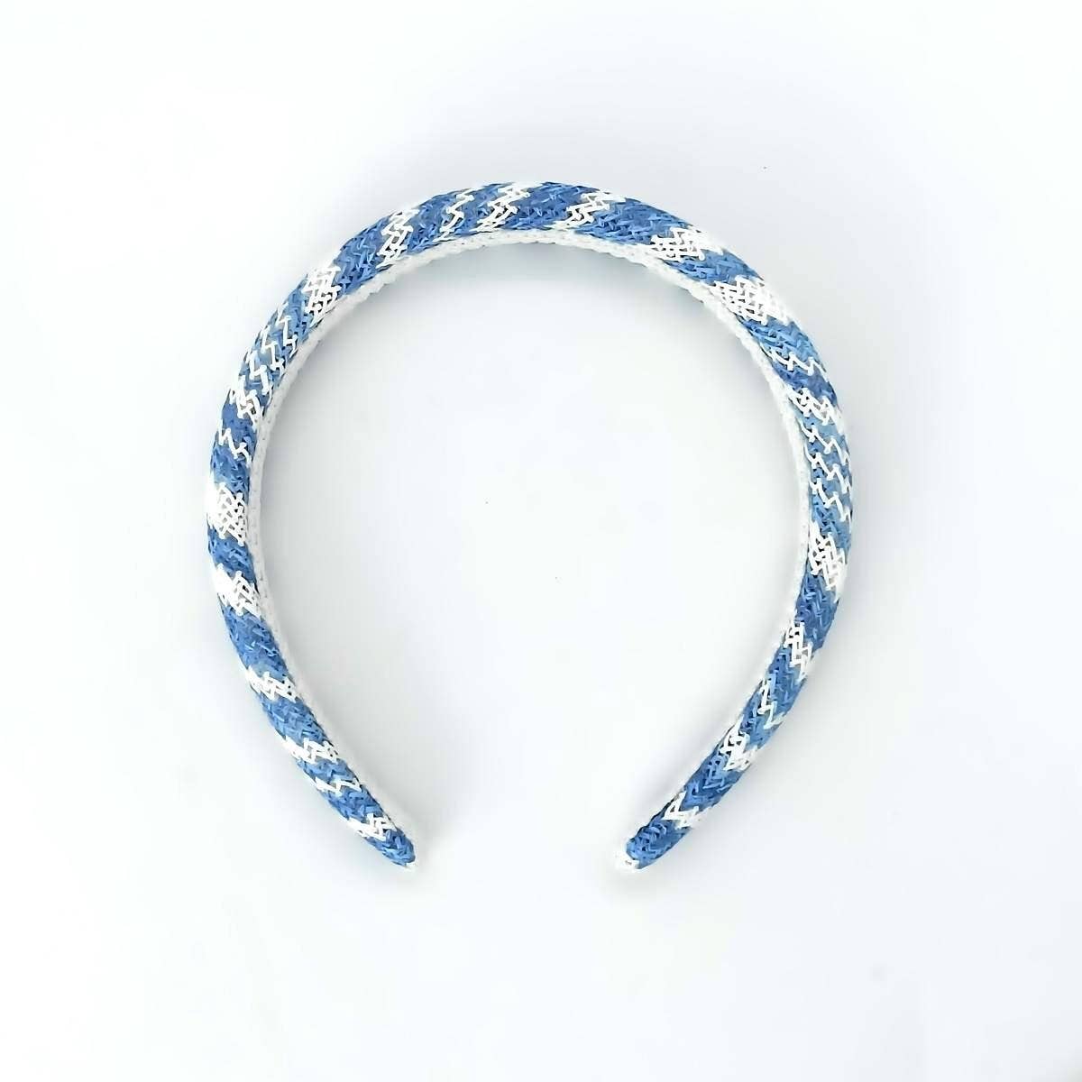 New Raffia PP Straw Padded High Crown Headband