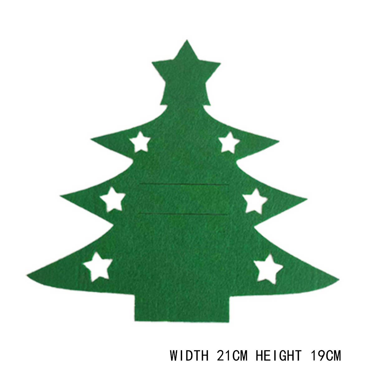 CWMM9684_PARTY MINI CHRISTMAS TREE FORK SPOON CUTLERY BAG