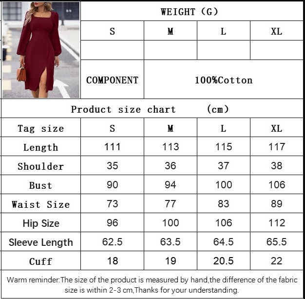 CWDMD4022_SIDE SLIT SQUARE NECK WAIST SLIMMING MIDI SKIRT