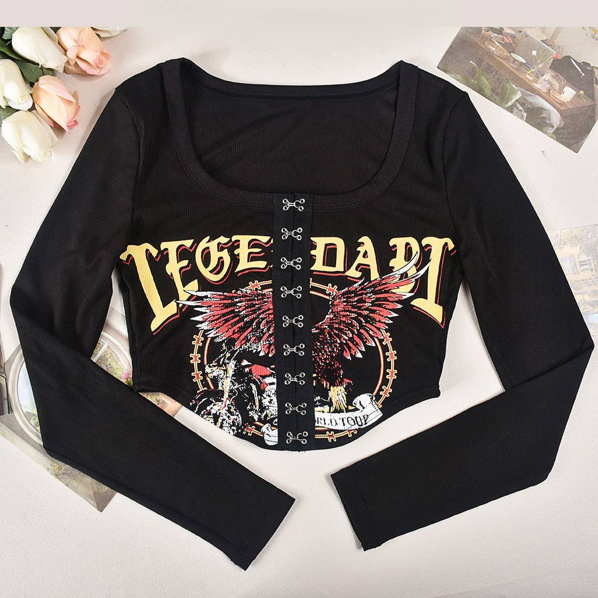 WOMENS SEXY SLIM FIT SHORT BREASTED TOP