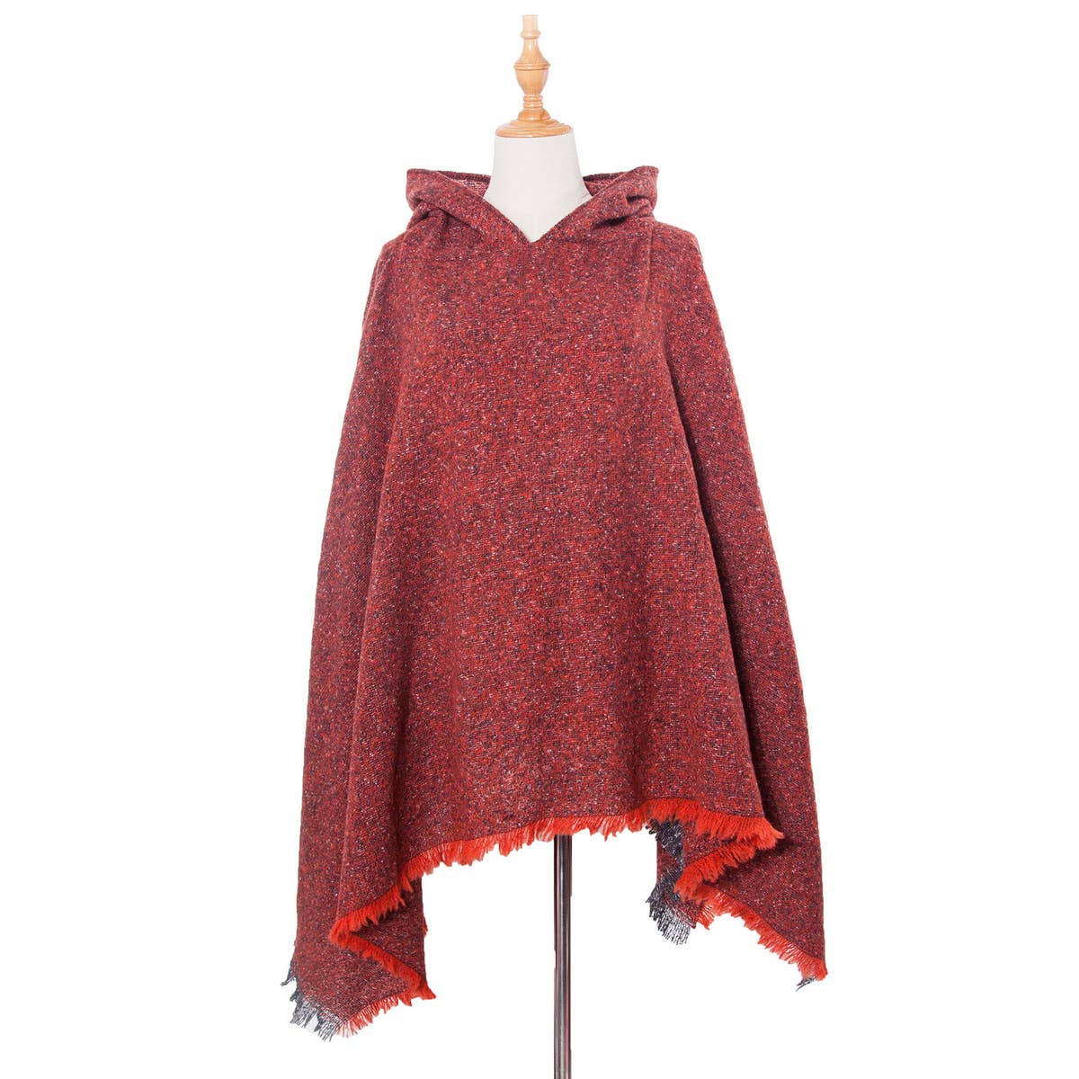 2024 NEW STYLE PULLOVER HOODED CAPE SHAWL_CWASC1205