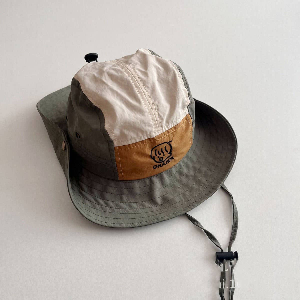 CARTOON CHILDREN'S COLOR MATCHING FISHERMAN HAT_CWAH2868