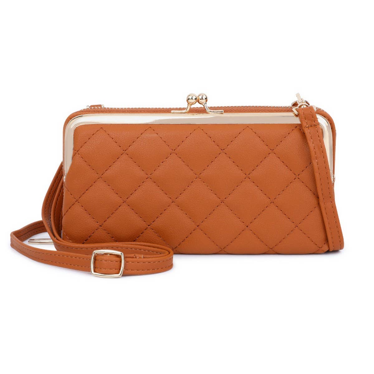 LOZENGE LARGE CAPACITY MULTIFUNCTIONAL SHOULDER BAG_CWAB1665