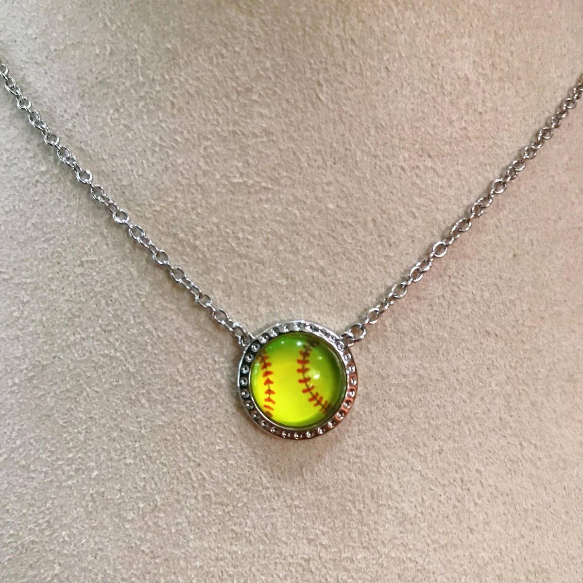 Football Basketball Small Pendants Sports Necklace