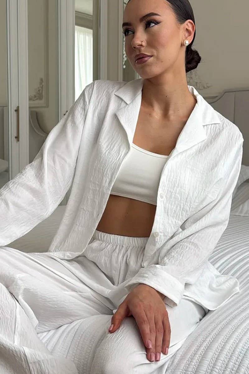 CWSPJ448_THIN LONG-SLEEVED HOME WEAR TWO-PIECE SET